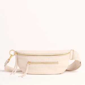 HAMMITT | Charles Crossbody Medium in Calla Lily White/Brushed Gold